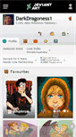 Mobile Screenshot of darkdragoness1.deviantart.com