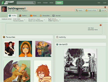 Tablet Screenshot of darkdragoness1.deviantart.com