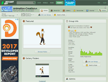 Tablet Screenshot of animation-creation.deviantart.com