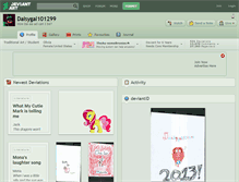 Tablet Screenshot of daisygal101299.deviantart.com