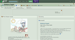 Desktop Screenshot of miniature-puppet.deviantart.com