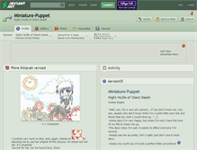 Tablet Screenshot of miniature-puppet.deviantart.com