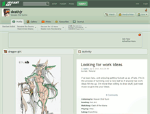 Tablet Screenshot of deathjr.deviantart.com