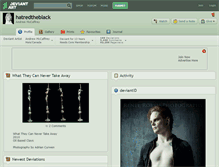 Tablet Screenshot of hatredtheblack.deviantart.com