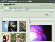 Tablet Screenshot of anthro-bleach-lover.deviantart.com