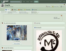 Tablet Screenshot of e-ma76.deviantart.com