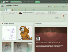 Tablet Screenshot of littleblacksquirrel.deviantart.com