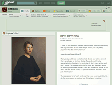 Tablet Screenshot of kittiquin.deviantart.com