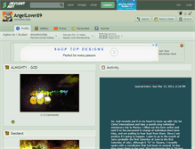 Tablet Screenshot of angellover89.deviantart.com