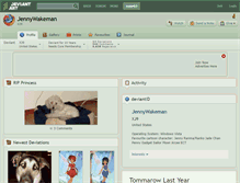 Tablet Screenshot of jennywakeman.deviantart.com