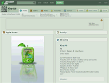 Tablet Screenshot of kira-air.deviantart.com