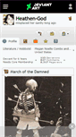 Mobile Screenshot of heathen-god.deviantart.com