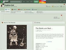 Tablet Screenshot of heathen-god.deviantart.com