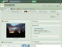 Tablet Screenshot of benxanderjones.deviantart.com