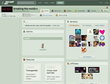 Tablet Screenshot of breaking-the-molds.deviantart.com