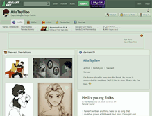 Tablet Screenshot of misstaylileo.deviantart.com