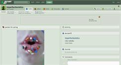 Desktop Screenshot of imperfectionistics.deviantart.com