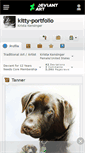 Mobile Screenshot of kitty-portfolio.deviantart.com