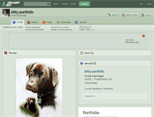 Tablet Screenshot of kitty-portfolio.deviantart.com