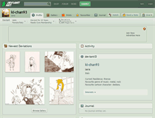 Tablet Screenshot of ki-chan93.deviantart.com