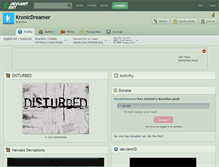 Tablet Screenshot of kronicdreamer.deviantart.com