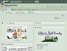 Tablet Screenshot of bellcountycomics.deviantart.com