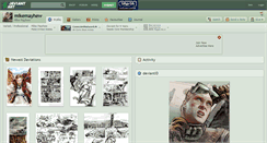 Desktop Screenshot of mikemayhew.deviantart.com