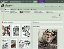 Tablet Screenshot of mikemayhew.deviantart.com