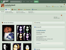 Tablet Screenshot of luckynumber8.deviantart.com