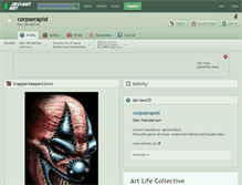 Tablet Screenshot of corpserapist.deviantart.com