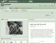 Tablet Screenshot of graypaladin.deviantart.com