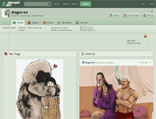 Tablet Screenshot of dragon-64.deviantart.com