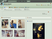 Tablet Screenshot of becky-channn.deviantart.com