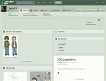 Tablet Screenshot of liatte53.deviantart.com