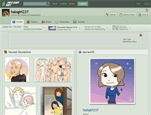 Tablet Screenshot of halogirl237.deviantart.com