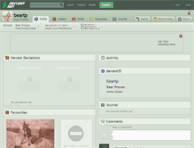 Tablet Screenshot of beartp.deviantart.com