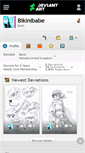 Mobile Screenshot of bikinibabe.deviantart.com