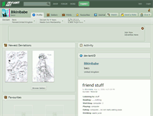 Tablet Screenshot of bikinibabe.deviantart.com