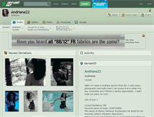 Tablet Screenshot of andriana22.deviantart.com