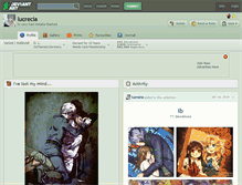 Tablet Screenshot of lucrecia.deviantart.com