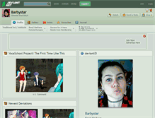 Tablet Screenshot of barbystar.deviantart.com