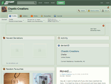 Tablet Screenshot of chaotic-creations.deviantart.com