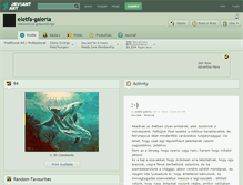 Tablet Screenshot of eletfa-galeria.deviantart.com