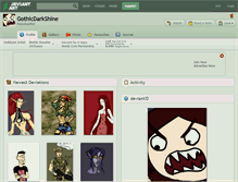 Tablet Screenshot of gothicdarkshine.deviantart.com