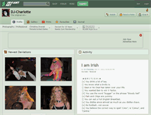 Tablet Screenshot of dj-charlotte.deviantart.com