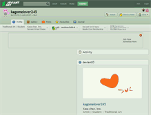 Tablet Screenshot of kagomelover245.deviantart.com