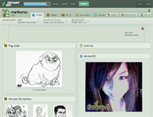 Tablet Screenshot of marikoroo.deviantart.com