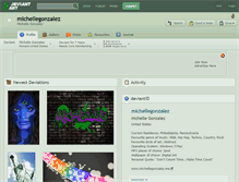 Tablet Screenshot of michellegonzalez.deviantart.com