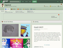 Tablet Screenshot of impylover.deviantart.com