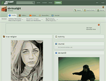 Tablet Screenshot of obviouslight.deviantart.com